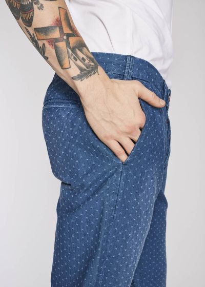 Men's short-sleeve shirt in ethnic style NO EXCESS (SKU) 23460330Men's elegant trousers - for stylish everyday wear GAUDI (SKU) 811BU25034