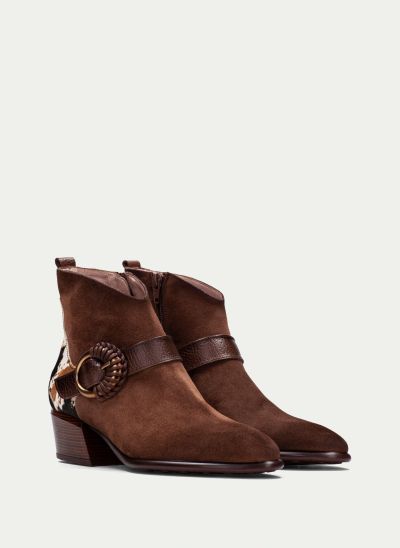 Brown boots with animal print - style and comfort!HISPANITAS (SKU)254256