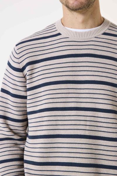Men's striped sweater with regular fit cut GARCIA (SKU) H51O42