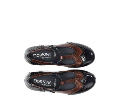 Елегантни двуцветни обувки на ток - стил и комфорт!DORKING (SKU)9618