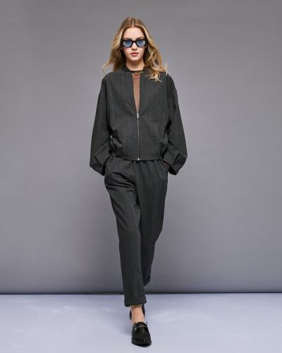 Дамско бомбър яке с кристали ACCESS FASHION (SKU) 1033