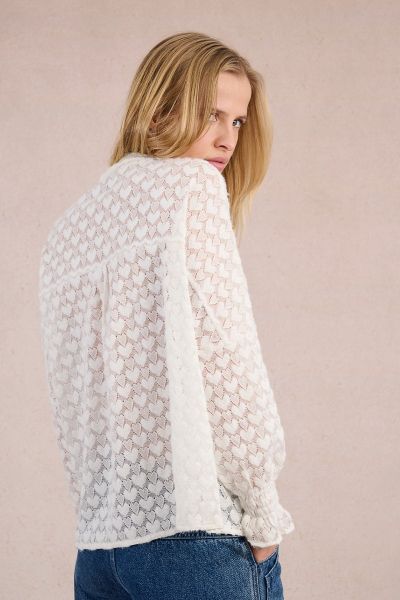 Дамска ажурна риза с мотиви на сърца MOLLY BRACKEN (SKU) T1090DH