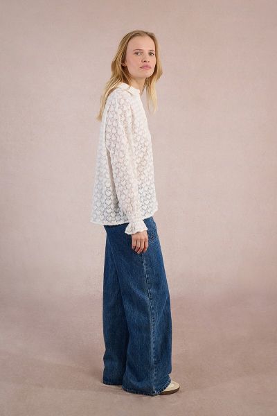 Дамска ажурна риза с мотиви на сърца MOLLY BRACKEN (SKU) T1090DH