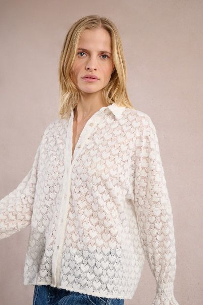 Дамска ажурна риза с мотиви на сърца MOLLY BRACKEN (SKU) T1090DH