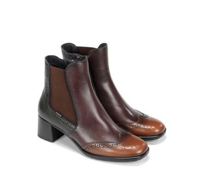 Elegant women's high-heeled boots - Multicolor DORKING (SKU)9368