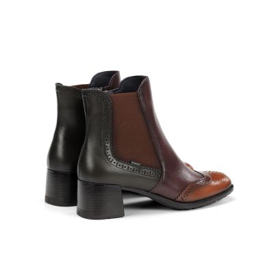 Elegant women's high-heeled boots - Multicolor DORKING (SKU)9368