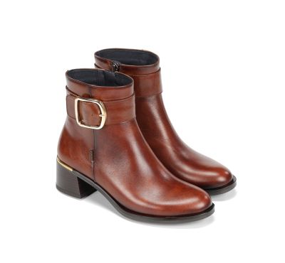 Brown elegant women's boots - style and comfort DORKING (SKU)9603