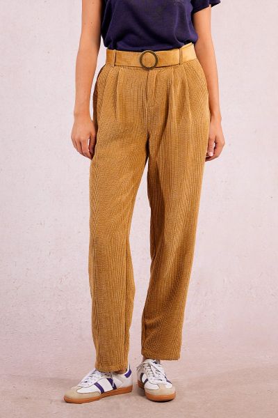 Women's velvet jeans - retro elegance MOLLY BRACKEN (SKU) T1432DN
