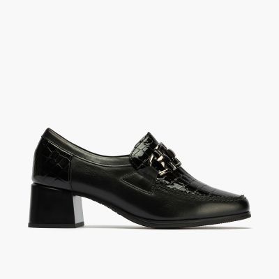 Черни елегантни обувки на висок ток PITILLOS (SKU)10822