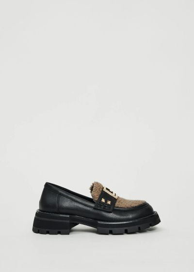 Stylish women's loafers in black for stylish everyday wear GAUDI (SKU) V5464814