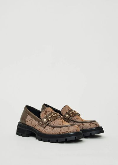 Women's brown jacquard loafer - style and comfort GAUDI (SKU) V5464812