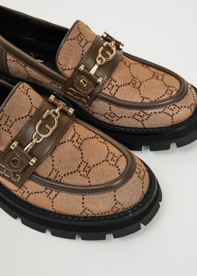 Women's brown jacquard loafer - style and comfort GAUDI (SKU) V5464812