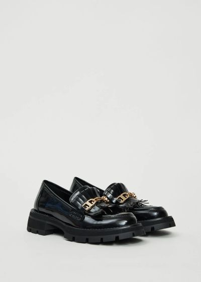 Elegant black patent leather loafers - comfort and style GAUDI (SKU) V5464810