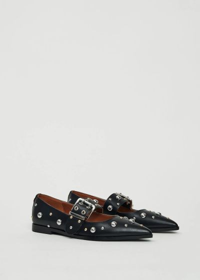 GAUDI Women's Black Ballerina Wraps with Eyelets (SKU) V5464750