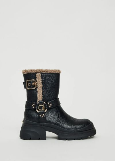 Women's ankle boots with leather details - comfort style GAUDI (SKU) V5464782