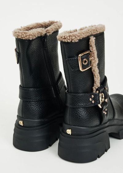 Women's ankle boots with leather details - comfort style GAUDI (SKU) V5464782