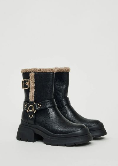 Women's ankle boots with leather details - comfort style GAUDI (SKU) V5464782