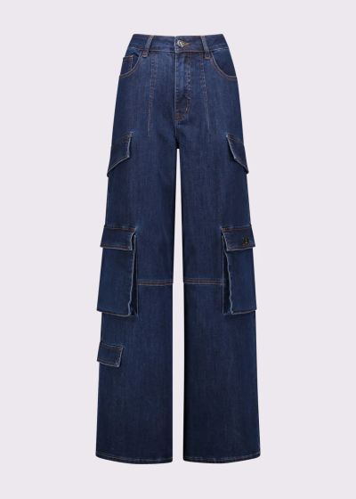 Stretchy women's cargo jeans: Comfort and style! GAUDI (SKU)521BD26033