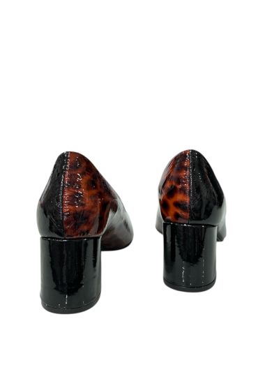 Елегантни обувки лак и животински принт на ток RELAX ANATOMIC (SKU)55047