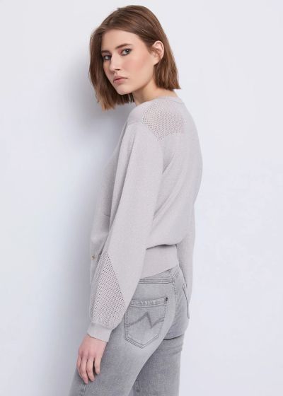 Luxurious women's sweater made of viscose and lurex. Brilliant comfort! GAUDI (SKU)521BD53052