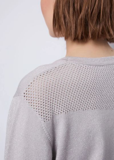 Luxurious women's sweater made of viscose and lurex. Brilliant comfort! GAUDI (SKU)521BD53052