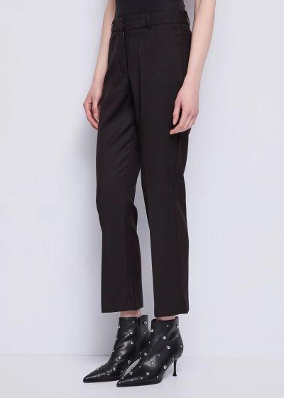 Black classic women's trousers - elegant style GAUDI (SKU)521FD25008