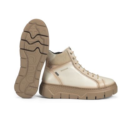 Beige women's sports boots - style and comfort for every day! FLUCHOS(SKU)2304,
