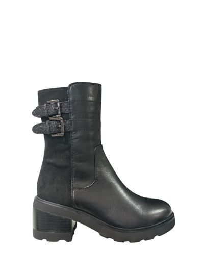 Black women's casual boots - elegant and comfortable! REGARDE LE CIEL (SKU) MARCY04