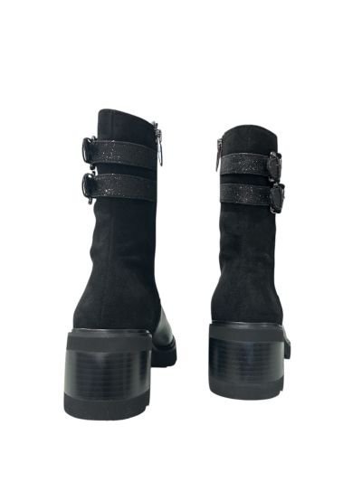Black women's casual boots - elegant and comfortable! REGARDE LE CIEL (SKU) MARCY04