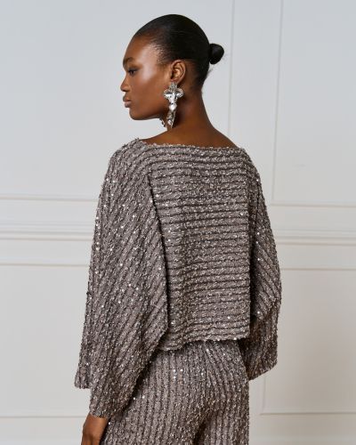 Елегантна дамска блуза с пайети - стил и блясък ACCESS FASHION (SKU) 2141