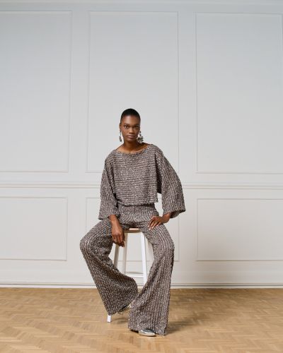 Елегантна дамска блуза с пайети - стил и блясък ACCESS FASHION (SKU) 2141