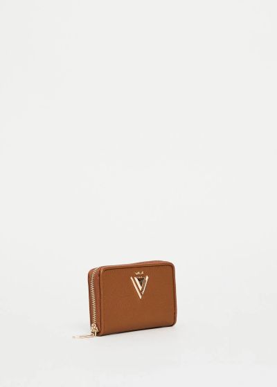 Warm brown wallet with zipper - Compact and stylish accessory GAUDI (SKU) 12313