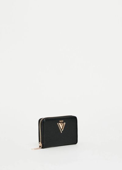 Stylish black women's purse - compact and elegant GAUDI (SKU) 12313