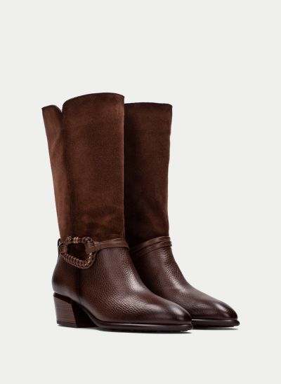 Brown cowboy boots - elegant and comfortable! Hispanitas (SKU) 254298