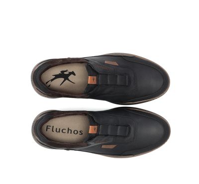 Black men's casual shoes - comfort and style! FLUCHOS (SKU)2278