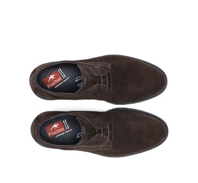 Dark brown elegant men's boots - style and comfort! FLUCHOS (SKU)1868