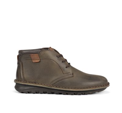 Dark green men's casual boots - comfort and style! FLUCHOS (SKU)2260,