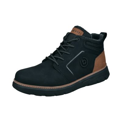 Black men's sports boots with logo - for style and comfort!BUGATTI (SKU)1000.,
