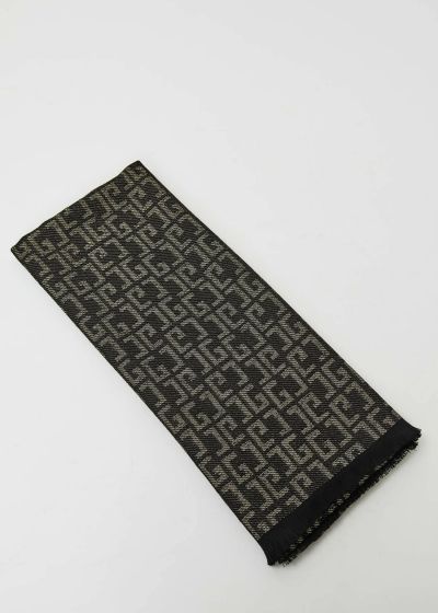 Luxurious women's scarf with lurex and shiny GAUDI logo (SKU) 12608