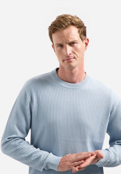 Light blue men's sweater - style and comfort for every day NO EXCESS (SKU) 29230920