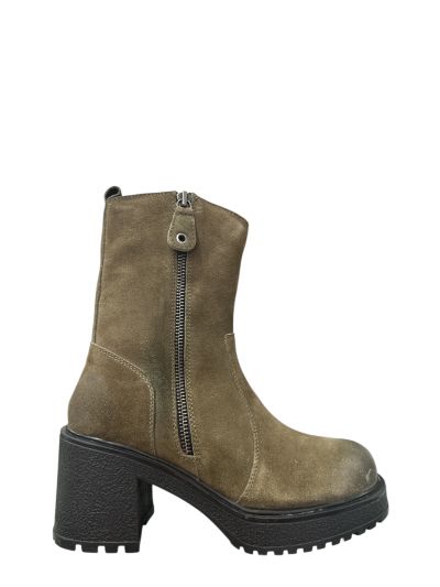 Green boots with a large sole - style and comfort! HOSIS MILANO(SKU)2110