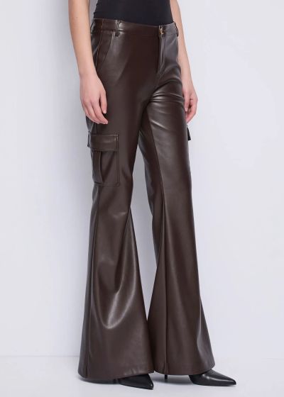 Women's cargo pants made of eco-leather - style and comfort! GAUDI (SKU)521FD28001