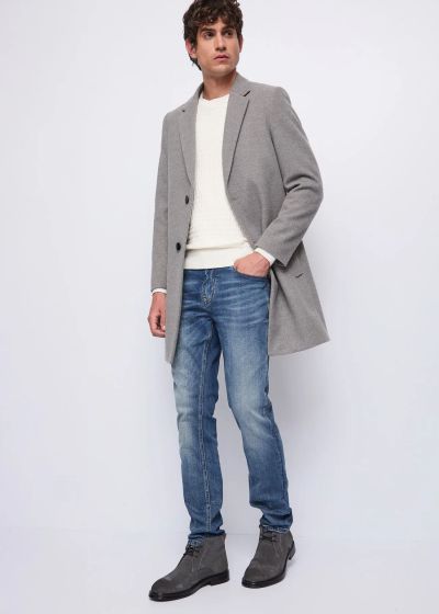 Бял памучен пуловер с кашмир - лукс и комфорт GAUDI (SKU) 521GU53063