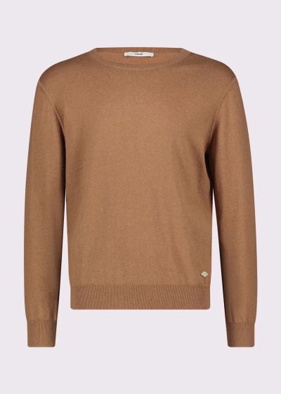 Кафяв мъжки пуловер от кашмир - лукс и комфорт GAUDI (SKU) 521GU53061