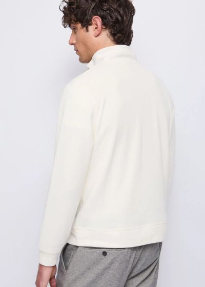 Мъжки памучен пуловер с висока яка и цип GAUDI (SKU) 521GU53056