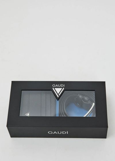 Мъжки комплект колан и визитник - елегантен подарък GAUDI (SKU) 12560