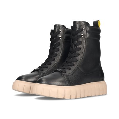 Black leather women's boots - elegant and comfortable! SALAMANDER (SKU)AUT31