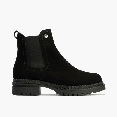 Women's black suede boots - elegant and comfortable!PITILLOS (SKU)10801