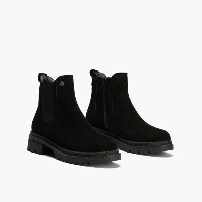 Women's black suede boots - elegant and comfortable!PITILLOS (SKU)10801