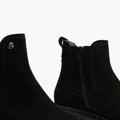 Women's black suede boots - elegant and comfortable!PITILLOS (SKU)10801